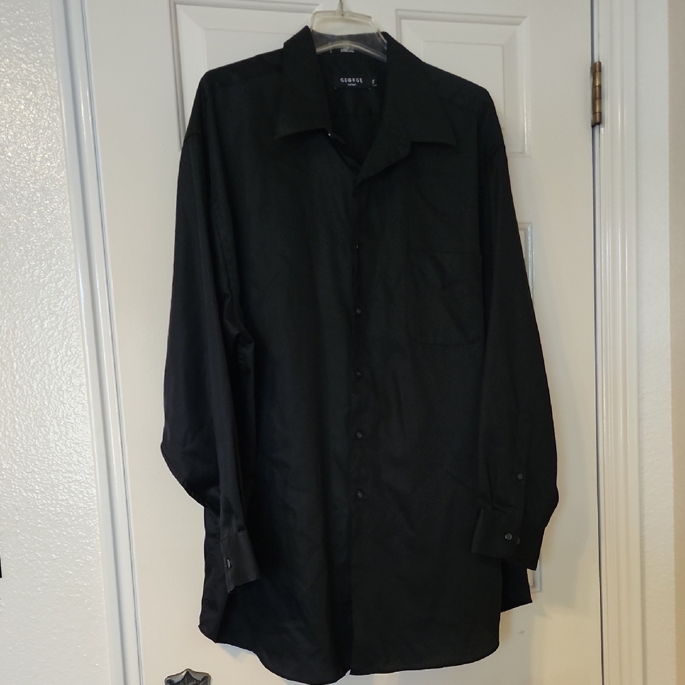 Geoffrey Beene Black Dress Shirt